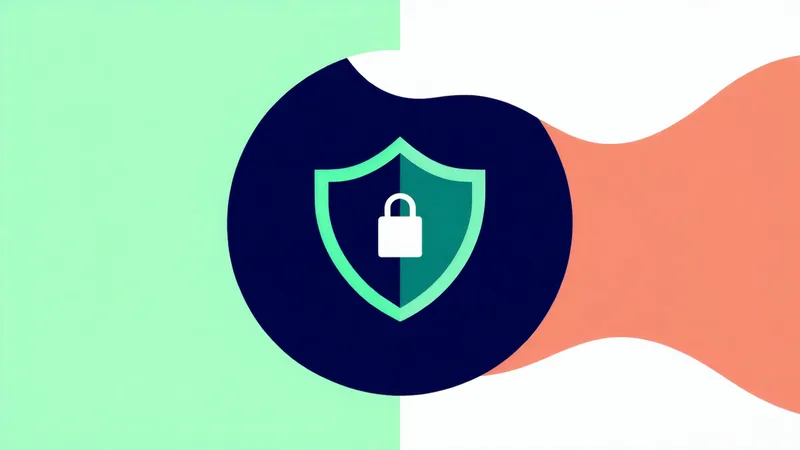 Abstract shield icon representing patient data protection in clinical trial matching